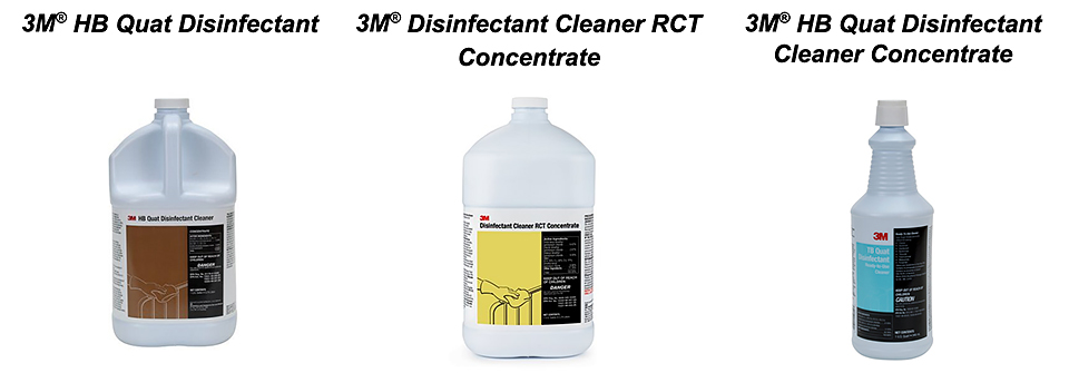 3M disinfectants