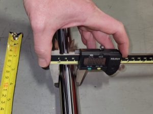 How to measure rod diameter of a hydraulic cylinder